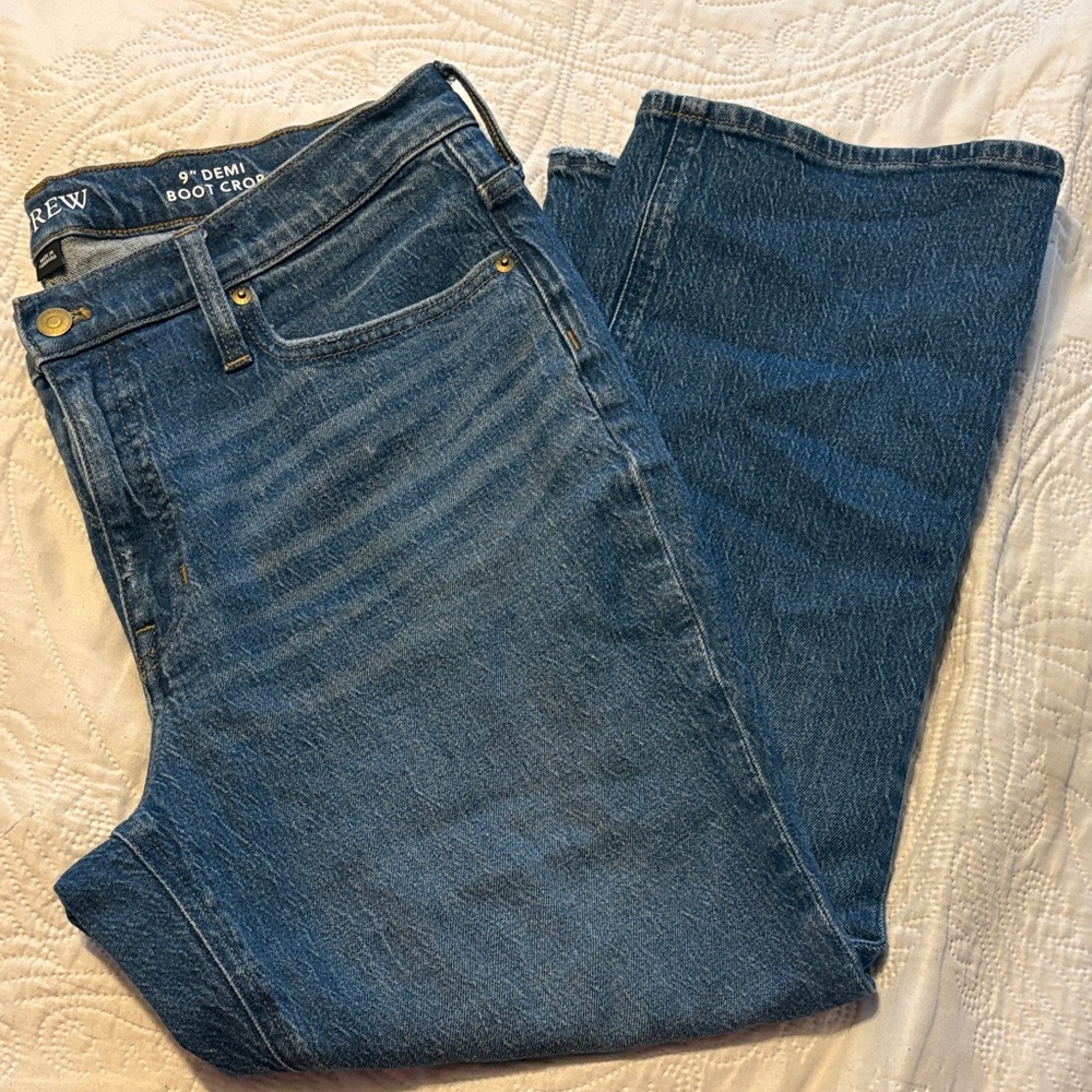 J. Crew Women's Classic Blue  Demi Boot Cut Jeans